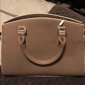 Beige hand bag